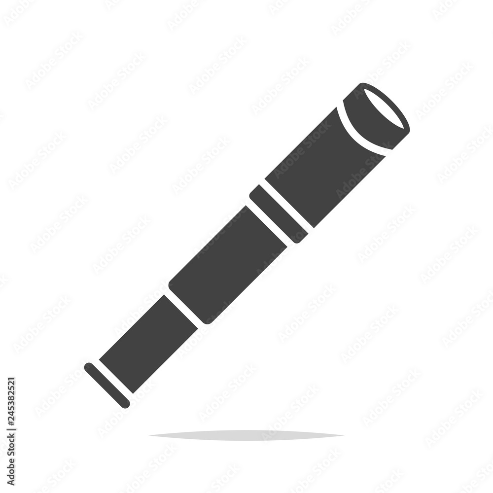 Monocular icon vector isolated Monocular icon vector isolated