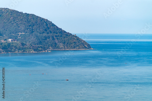 view on the harbor of Agropoli. Italy photo