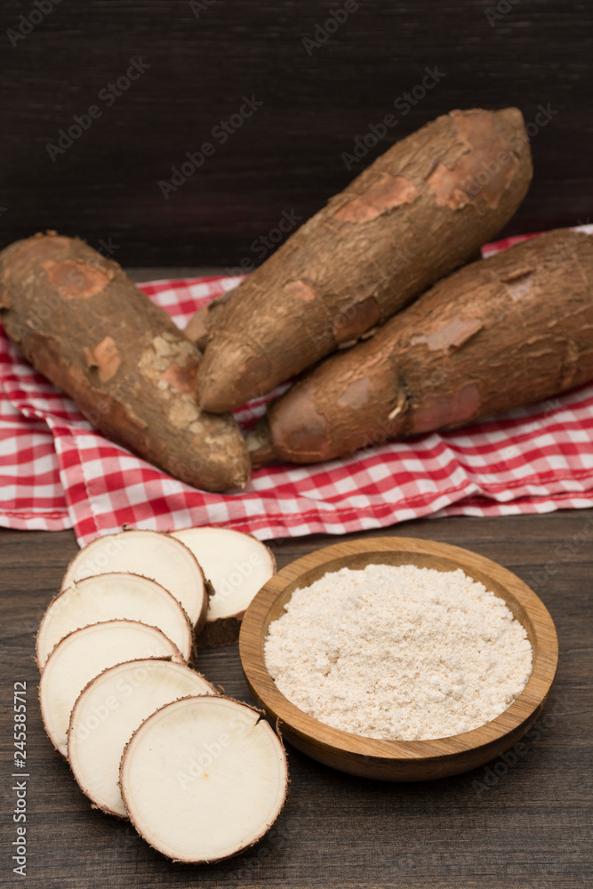 Fototapeta premium Yuca root, also called Mandioca
