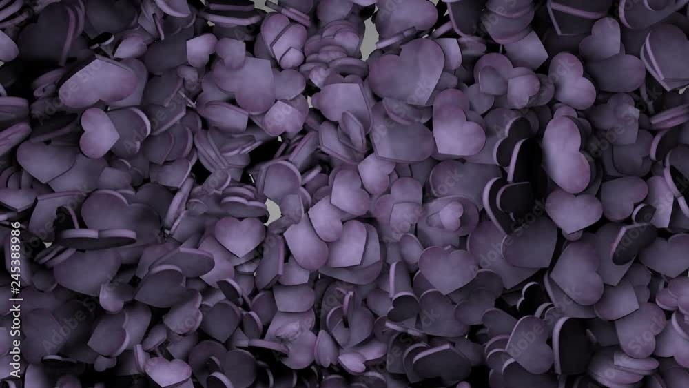 Cuori viola.
