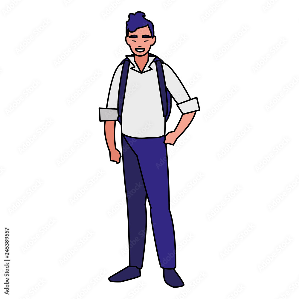 young man avatar character