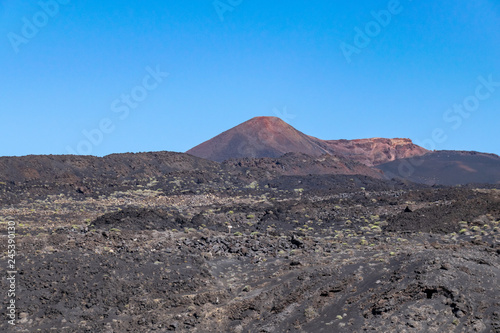 Volcanic landscape with Teneguia volcano, La Palma Island, Canaries, Spain