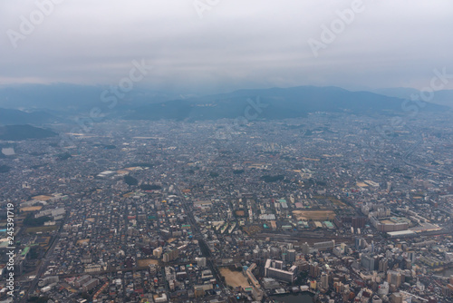 a bird s eye view of Fukuoka City  Japan