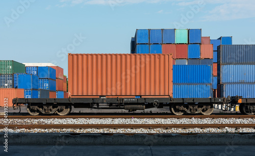Railway cargo containers