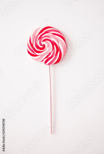 Colorful candy on white background