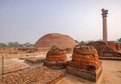 Ashoka pillar the pillar is located at Kutagarasala, India