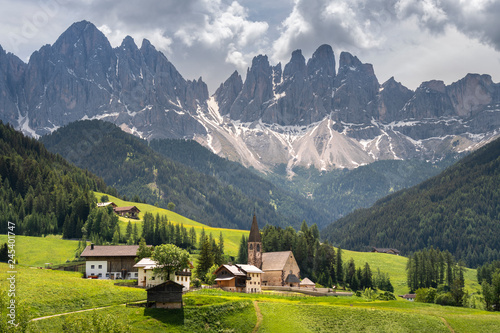 Spring mountains panorama of Italian Alps. Dolomites.