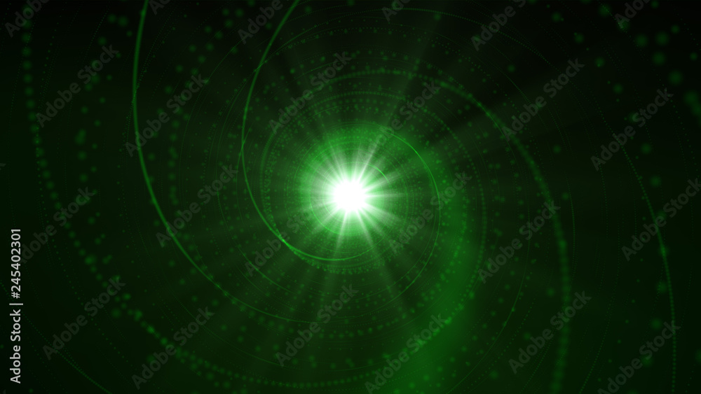 Abstract Green Attractive Spiral Lights Background Effect Seamless Loop Abstract Green Attractive Spiral Lights Background Effect Seamless Loop