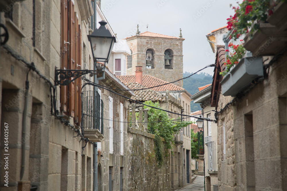 Empty Street; Allariz; Orense; Galicia