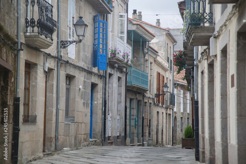 Empty Street  Allariz  Orense  Galicia