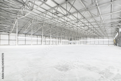 Interior of empty warehouse