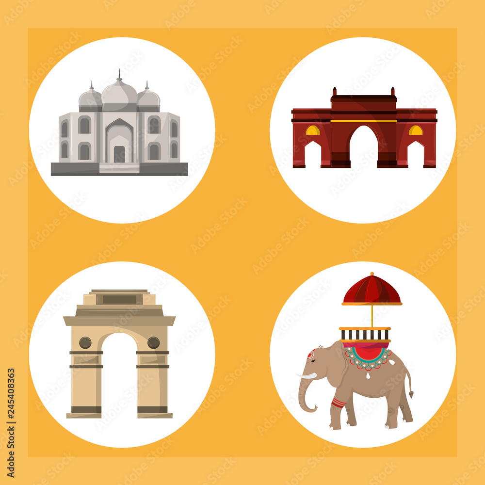 India round symbols