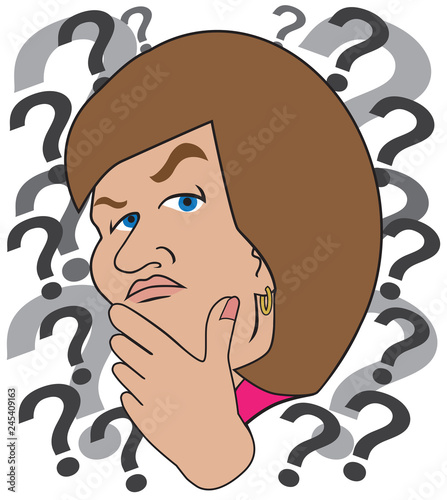 Woman Trying to Decide