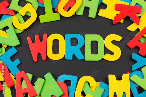 words colorful letters
