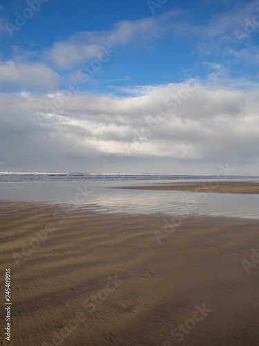 beautiful Westward Ho beach in North Devon