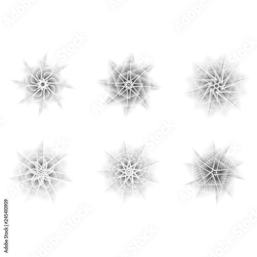 Holiday patterns of stars and flowers for gifts ground