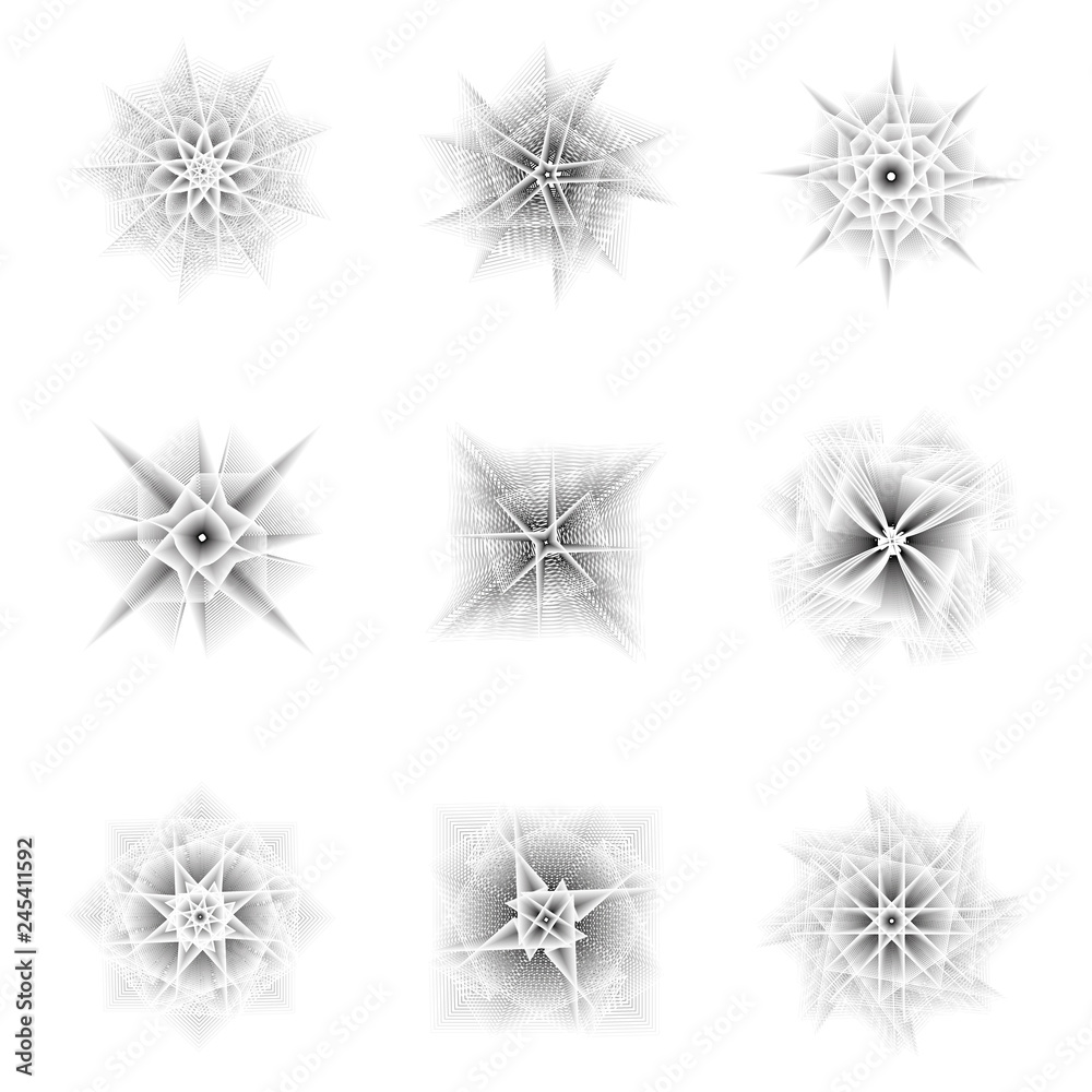 Holiday patterns of stars and flowers for gifts ground