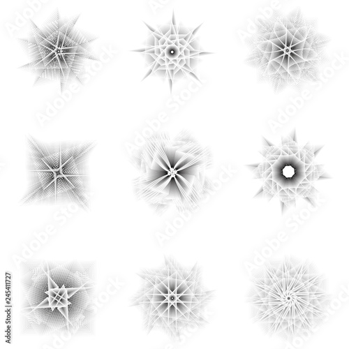 Holiday patterns of stars and flowers for gifts ground