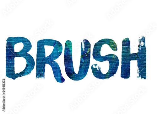 Brush word concept on canvas Stock Illustration | Adobe Stock