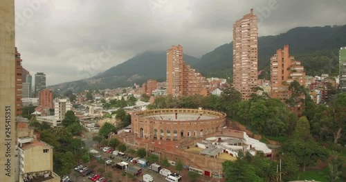 Downtown cityscape Bogota Colombia photo