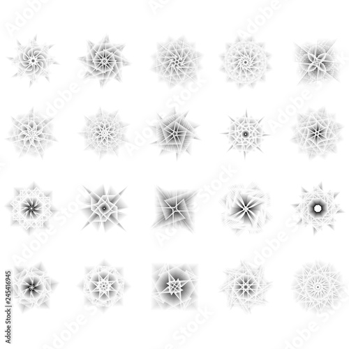 Holiday patterns of stars and flowers for gifts ground