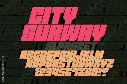 Original display font graffiti design, alphabet, letters
