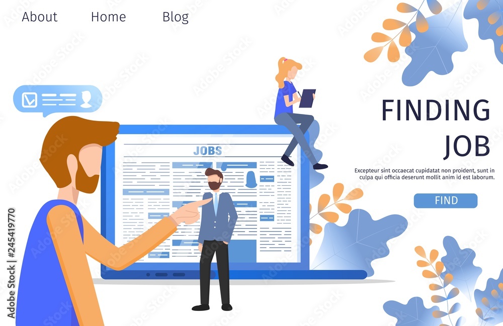 Hipster Man Find Corporate Office Job Business Hipster Man Find Corporate Office Job Business