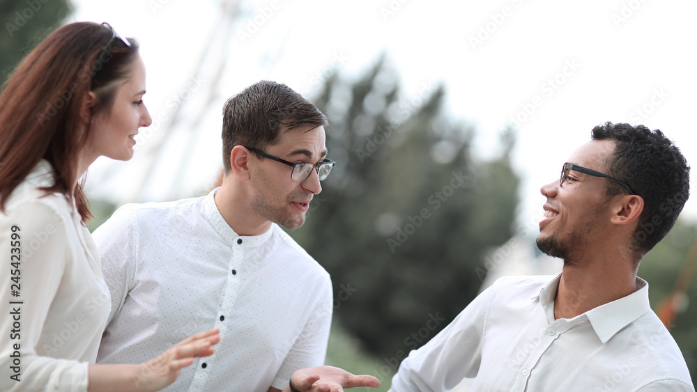 group of young people discussing ideas for a new eco project