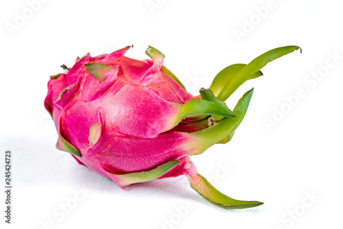 Dragon fruit (pitaya, pitahaya) isolated on white background