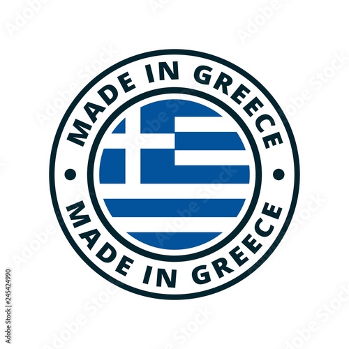 Made in Greece label illustration