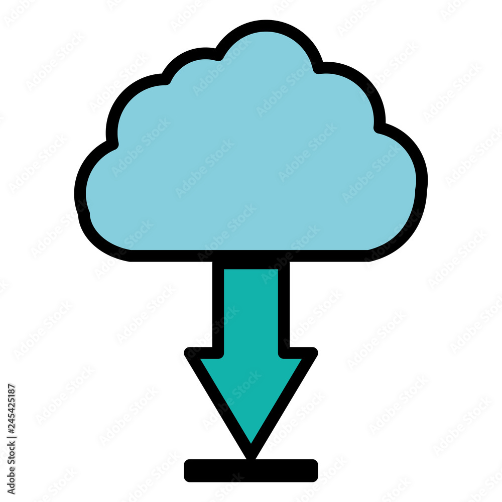 cloud computing server with arrow download cloud computing server with arrow download