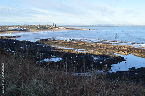 St Andrews, Fife in January sun from Kinkell Braes photo