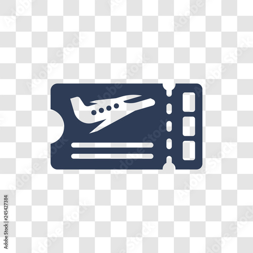 Boarding pass icon vector