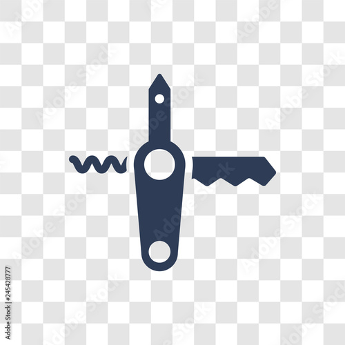 Swiss knife icon vector