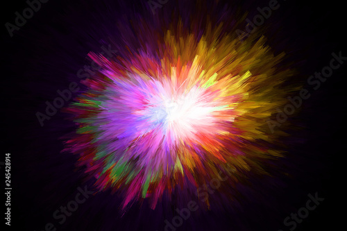 abstract explosion colorful background