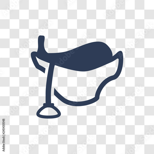 Horse saddle icon vector