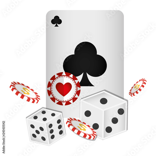 poker cards casino icons