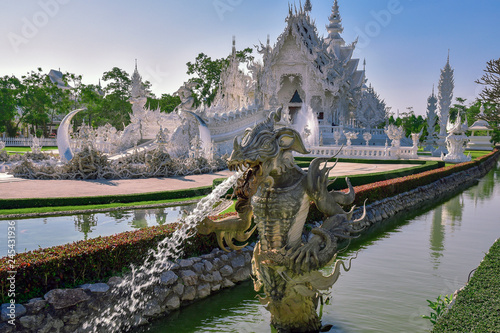 White Temple (Wat Rong Khun) in Chiang Rai, Thailand photo