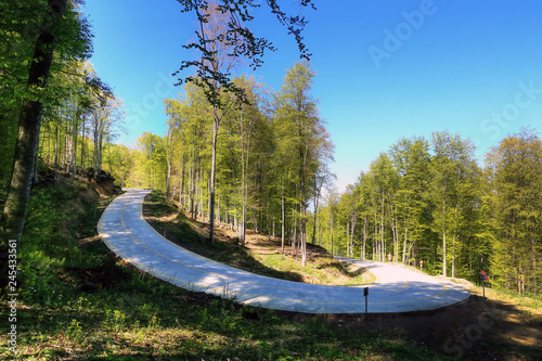 View of forest from Nebiyan mountain, 19 Mayis, Samsun, Turkey photo