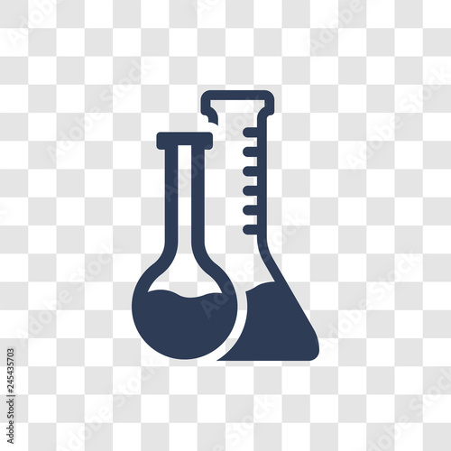 Test tube icon vector
