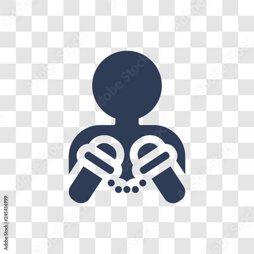 Arrest icon vector
