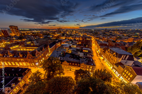Photography Aerial Groningen city night