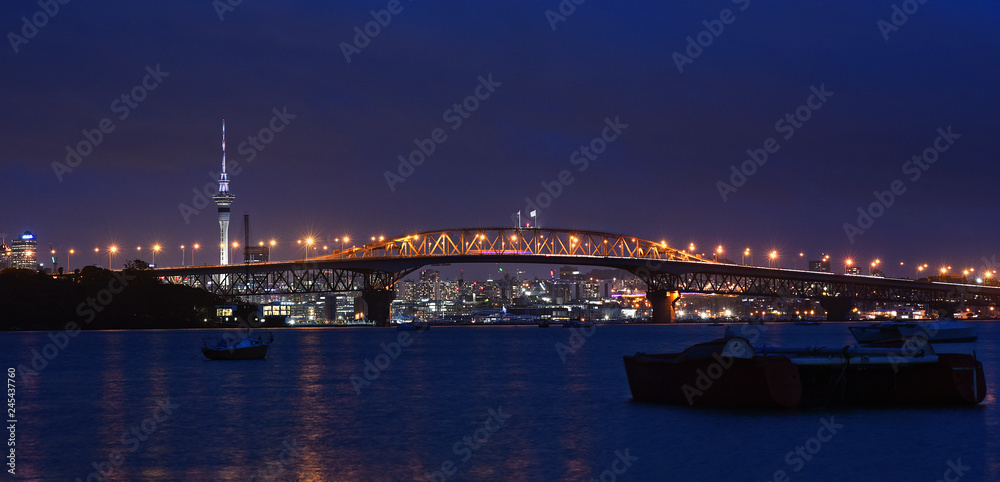 Night view of the Auckland City