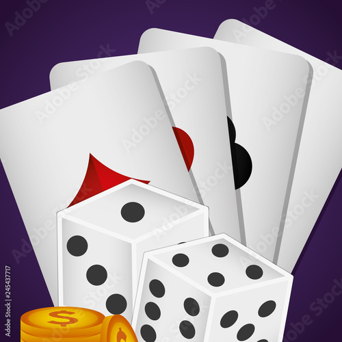 poker cards casino icons