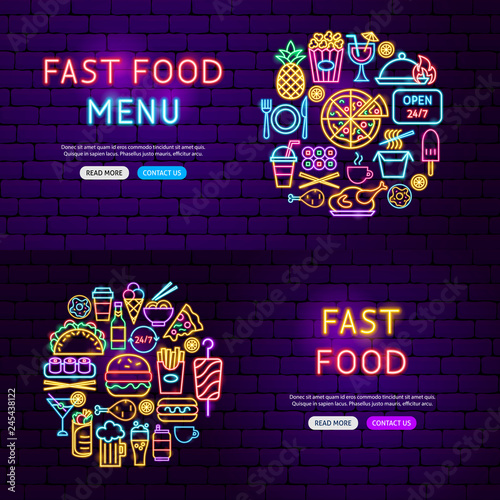 Fast Food Website Banners