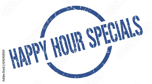 happy hour specials stamp