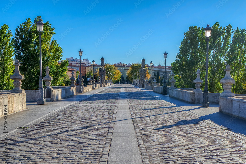 Bridge of Toledo (Puente de Toledo) in Madrid, Spain
