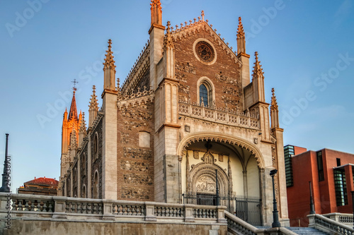 Obraz na płótnie Church of St. Jerome the Royal - Roman Catholic near Prado Museum in central Madrid, Spain w salonie