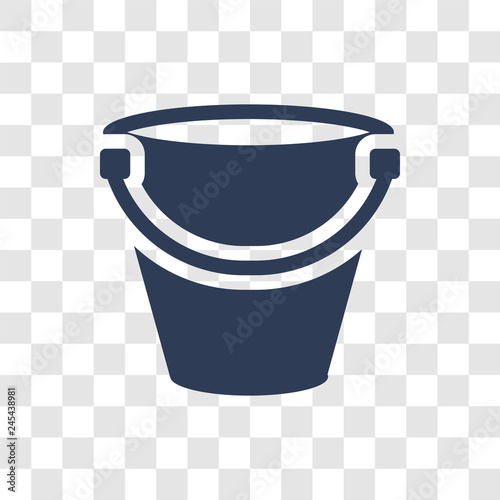 Pail icon vector photo