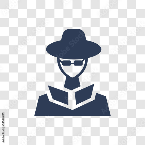 secret agent icon vector